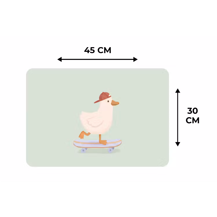 Placemat - 6 pieces - Bird - Skateboard - Animals - Cartoon - Playful — 3