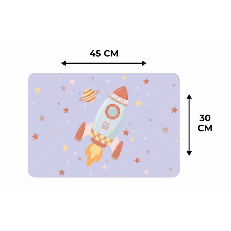 Placemat - 6 pieces - Rocket - Space - Planet - Illustration — 3