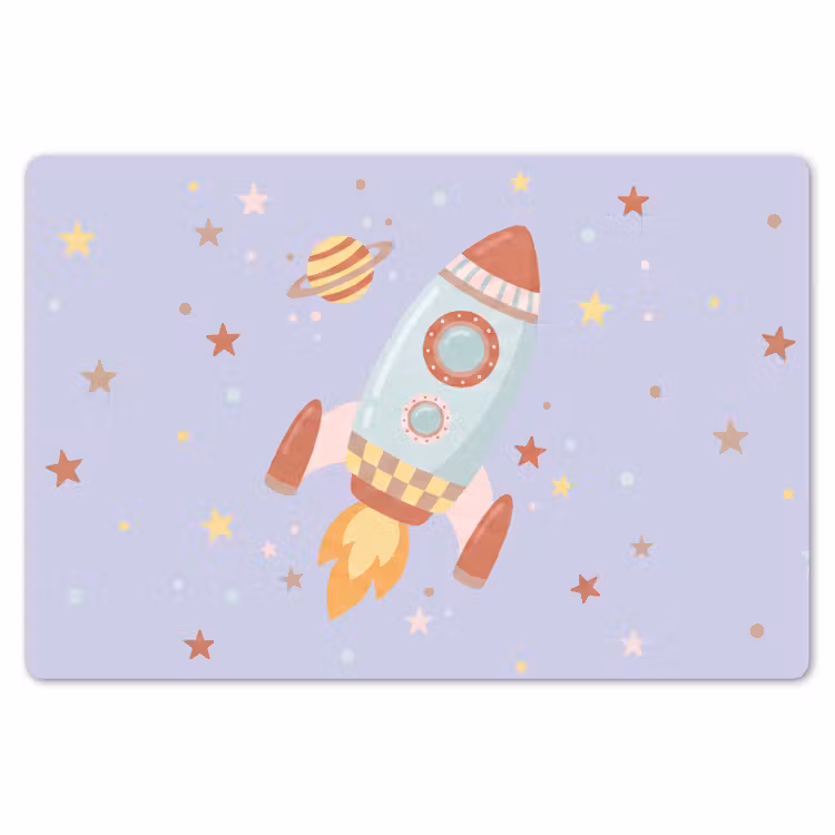 Placemat - 6 pieces - Rocket - Space - Planet - Illustration — 6