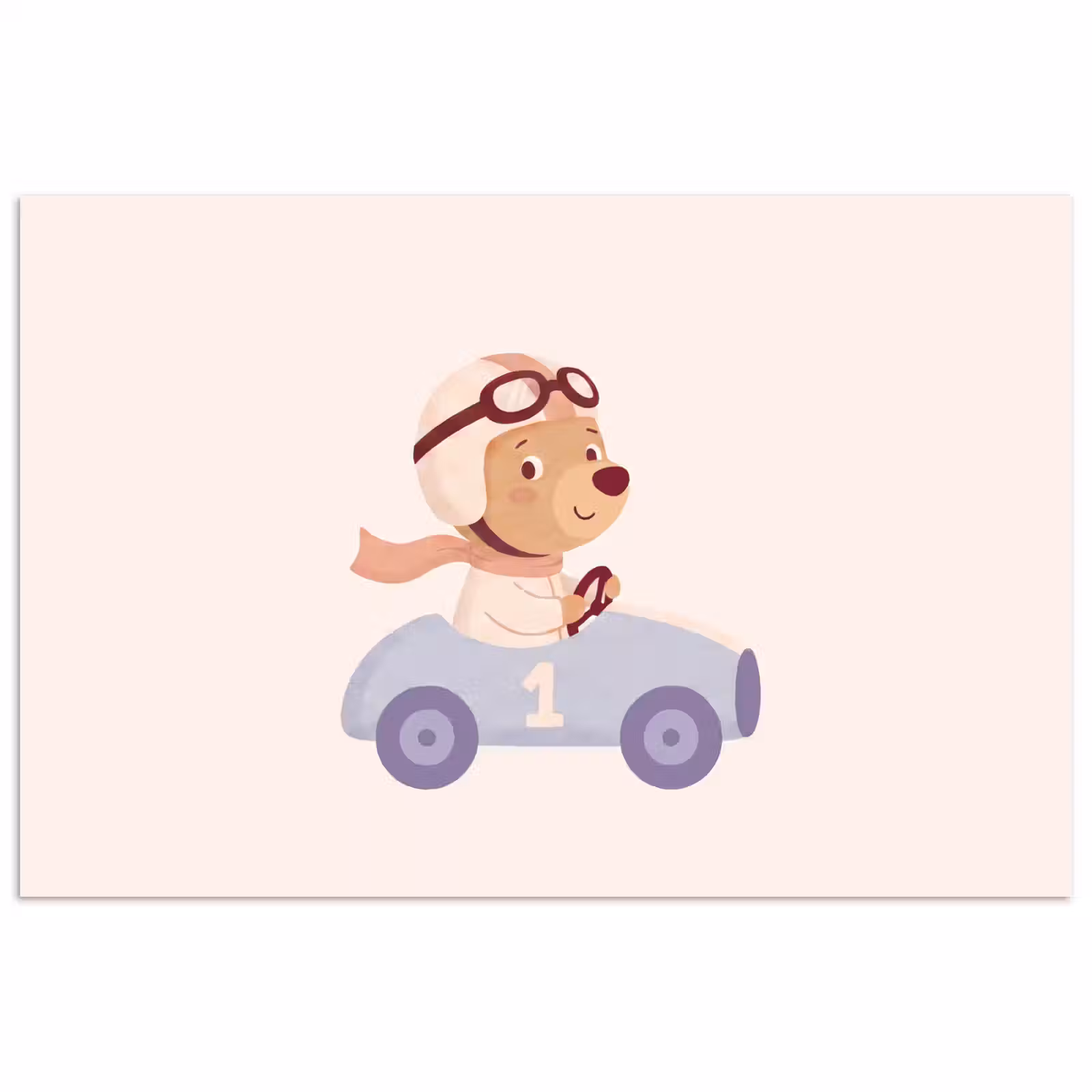 Poster - Bear - Car - Children's Room - Cartoon - Playful — 1