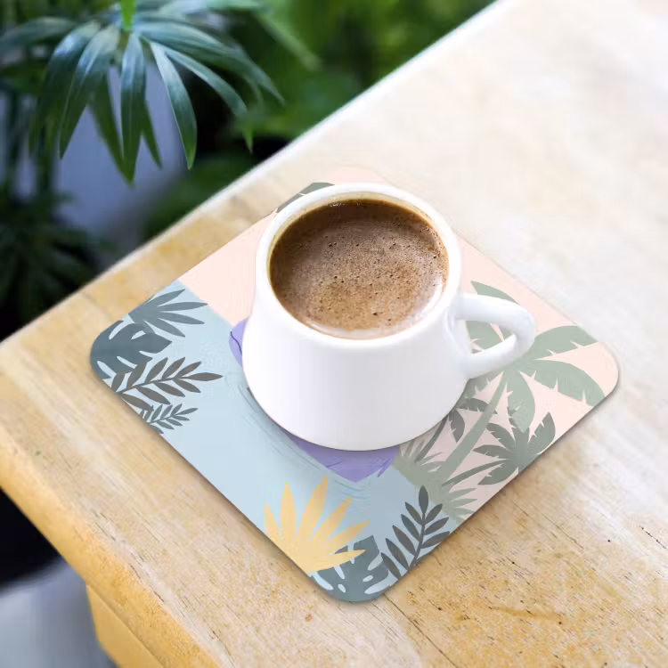 Coaster - Animals - Bird - Water - Nature - Illustration — 3