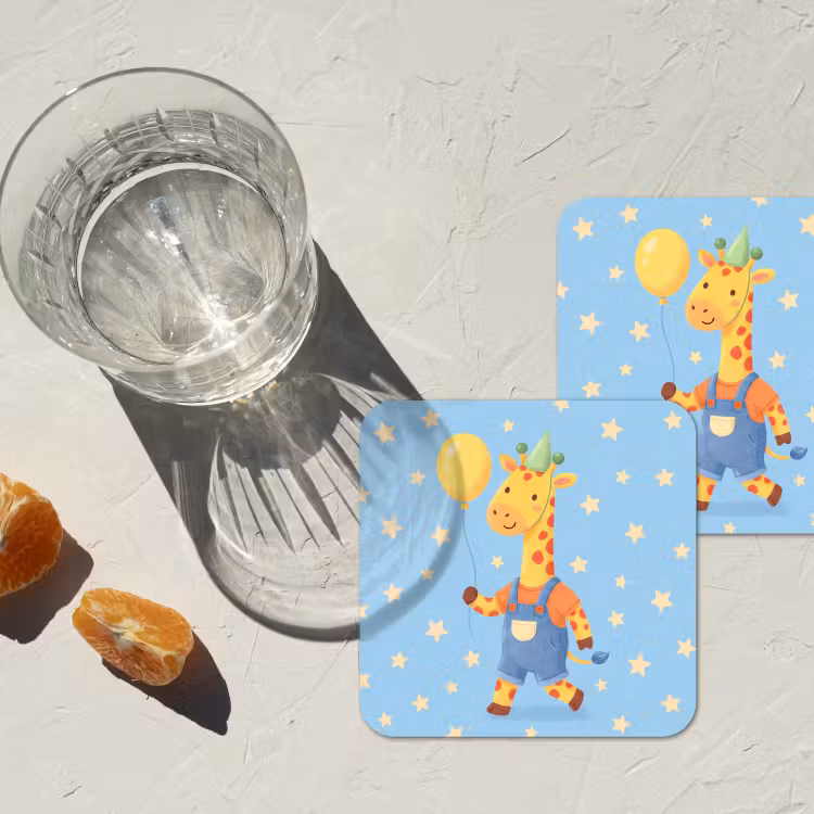 Coaster - Animals - Giraffe - Balloon - Party - Children's Room — 2