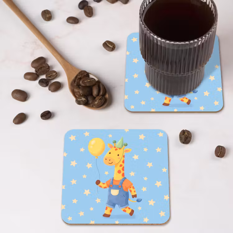 Coaster - Animals - Giraffe - Balloon - Party - Children's Room — 4