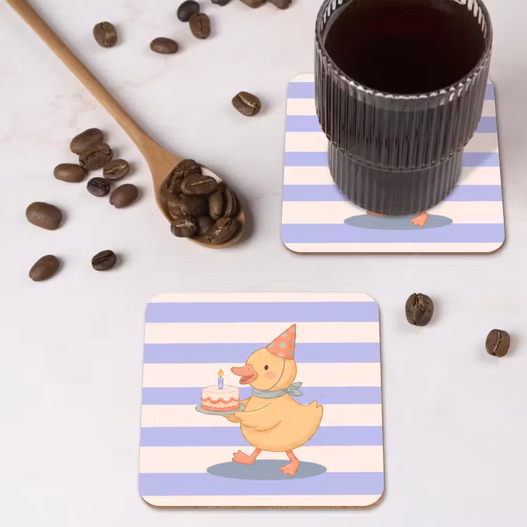 Coaster - Bird - Party - Cake - Children - Illustration — 4