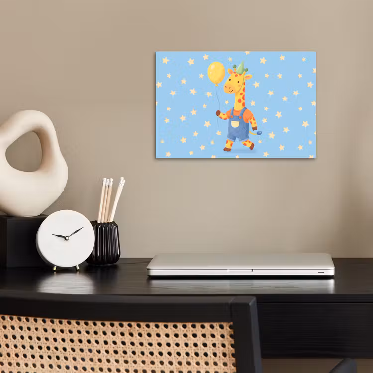 Poster - Animals - Giraffe - Balloon - Party - Children's Room — 2