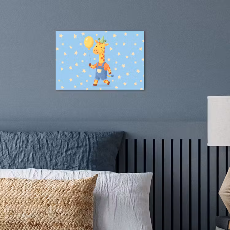 Poster - Animals - Giraffe - Balloon - Party - Children's Room — 3