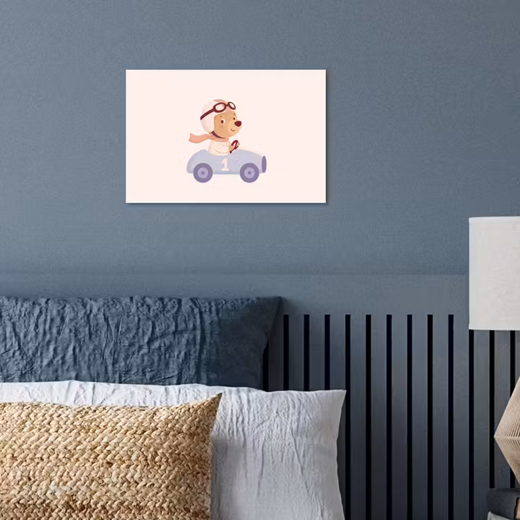Poster - Bear - Car - Children's Room - Cartoon - Playful — 3