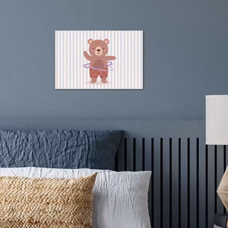 Poster - Bear - Hoop - Children's Room - Illustration - Brown — 3