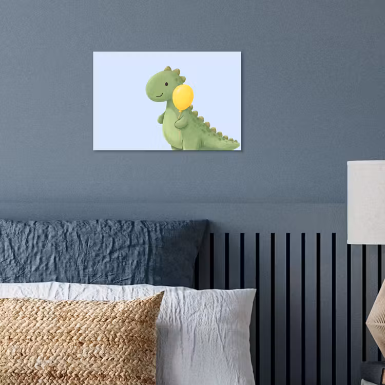 Poster - Dinosaur - Balloon - Children's Room - Illustration - Green — 3