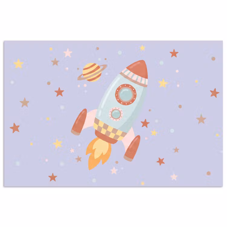 Poster - Rocket - Space - Planet - Illustration — 1