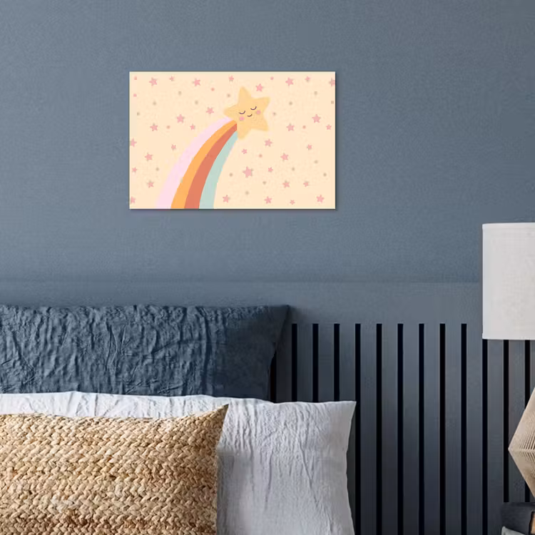Poster - Star - Rainbow - Night - Illustration - Pastel — 3