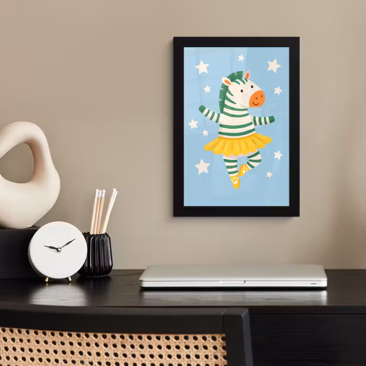 Framed Prints - Animals - Dance - Illustration - Children's Room - Stars — 2
