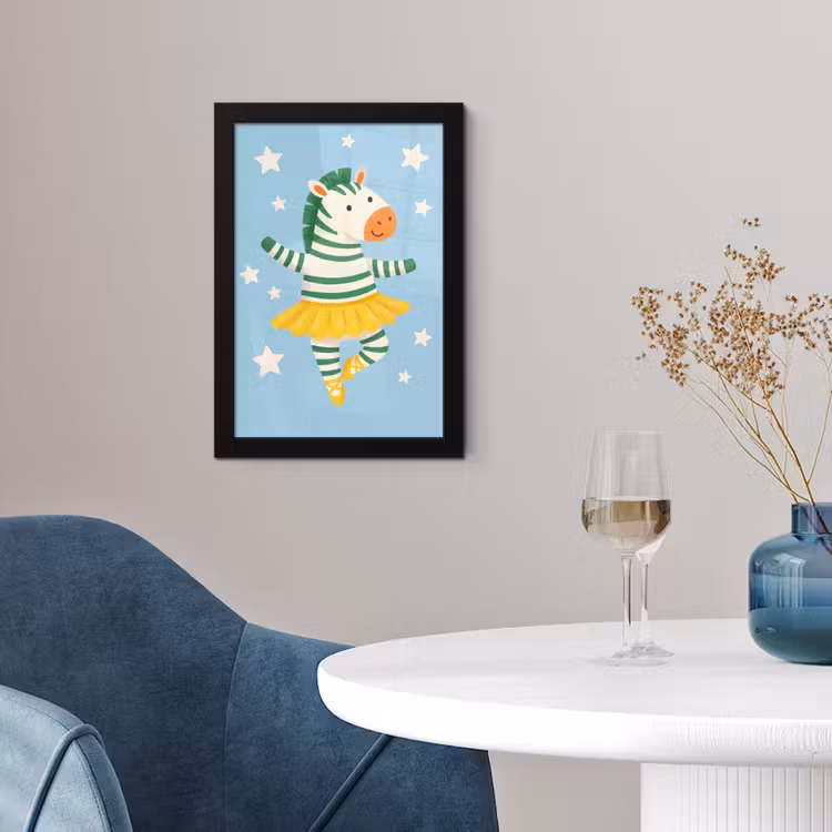 Framed Prints - Animals - Dance - Illustration - Children's Room - Stars — 4