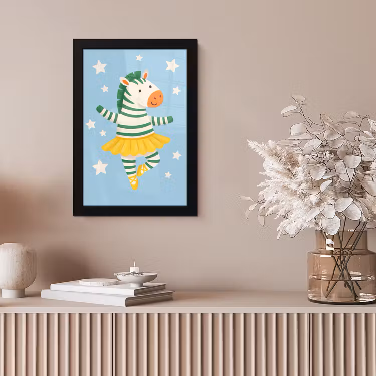Framed Prints - Animals - Dance - Illustration - Children's Room - Stars — 5