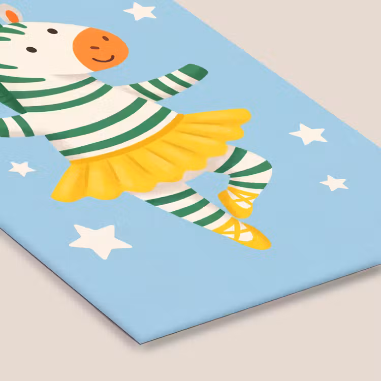 Framed Prints - Animals - Dance - Illustration - Children's Room - Stars — 6