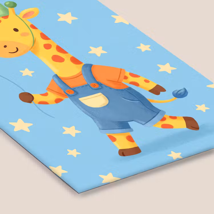 Framed Prints - Animals - Giraffe - Balloon - Party - Children's Room — 6