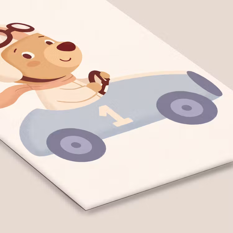 Framed Prints - Bear - Car - Children's Room - Cartoon - Playful — 6
