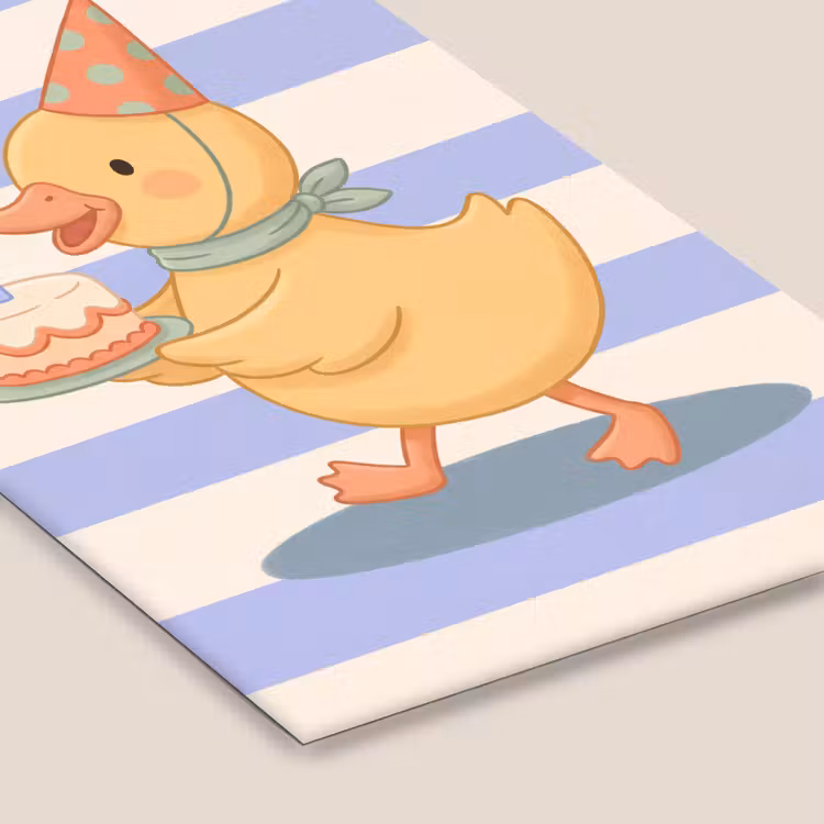 Framed Prints - Bird - Party - Cake - Children - Illustration — 6