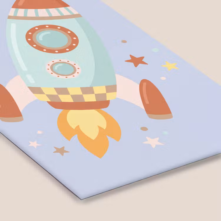 Framed Prints - Rocket - Space - Planet - Illustration — 6