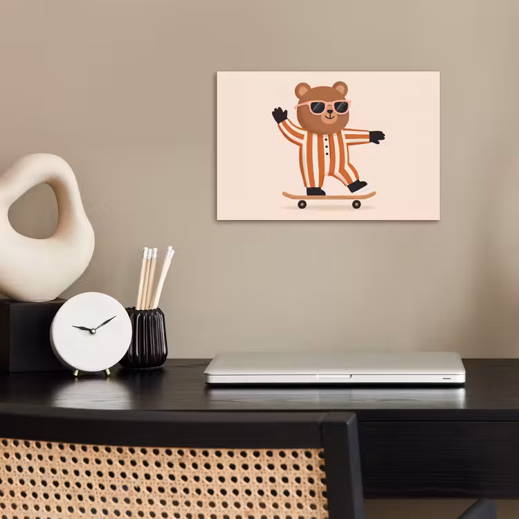 Poster - Animals - Skateboard - Game - Cartoon - Pink — 2