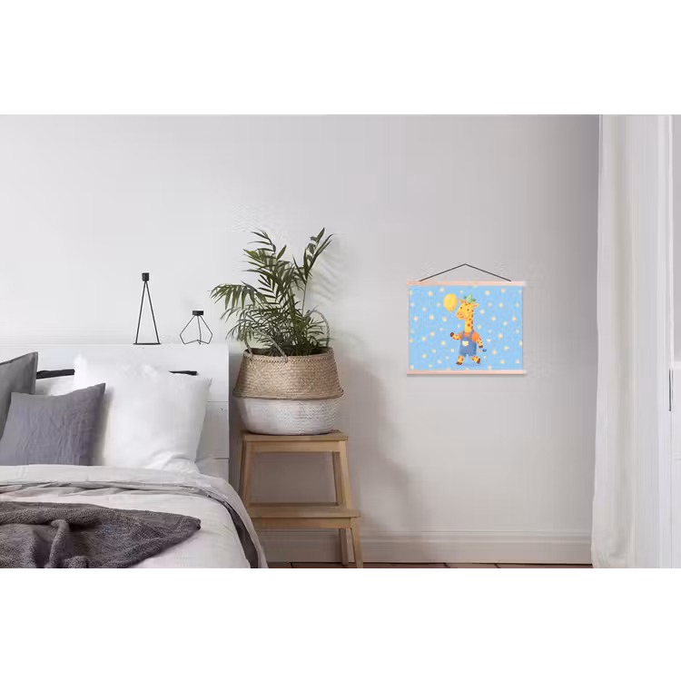 Hanging Poster - Animals - Giraffe - Balloon - Party - Children's Room — 2