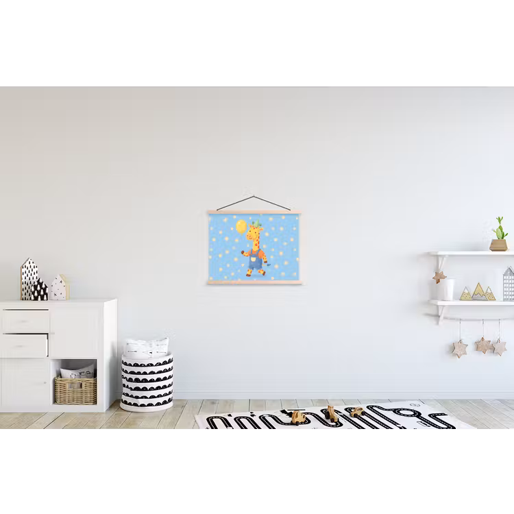 Hanging Poster - Animals - Giraffe - Balloon - Party - Children's Room — 3