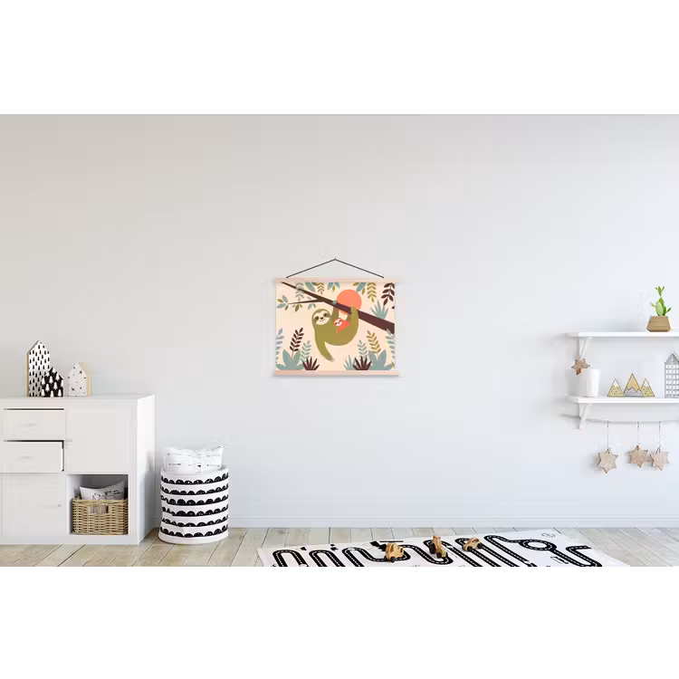 Hanging Poster - Animals - Mother - Baby - Nature - Green — 3
