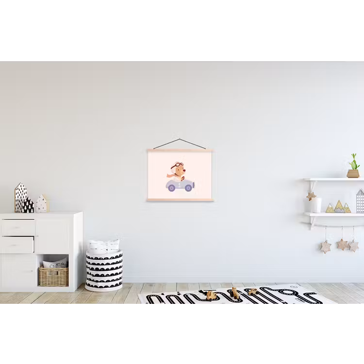 Hanging Poster - Bear - Car - Children's Room - Cartoon - Playful — 3