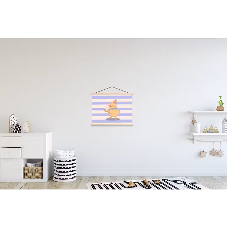 Hanging Poster - Bird - Party - Cake - Children - Illustration — 3