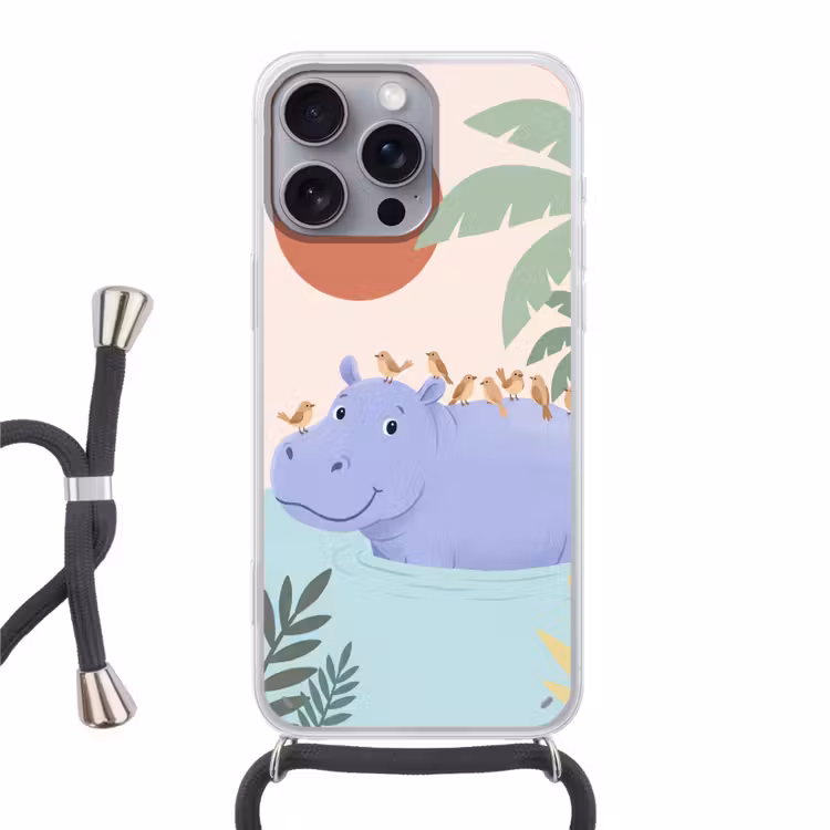 Phone case crossbody - Animals - Bird - Water - Nature - Illustration — 1