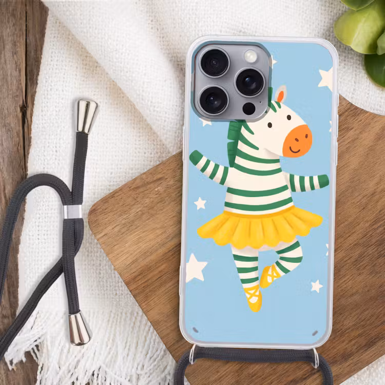 Phone case crossbody - Animals - Dance - Illustration - Children's Room - Stars — 3