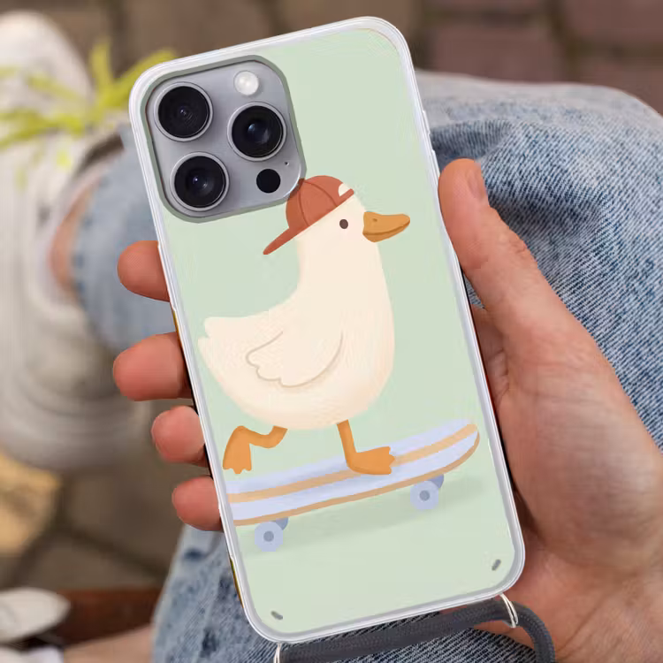 Phone case crossbody - Bird - Skateboard - Animals - Cartoon - Playful — 2