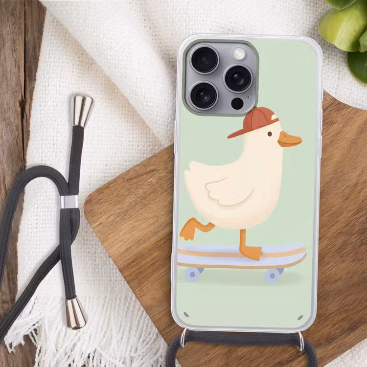 Phone case crossbody - Bird - Skateboard - Animals - Cartoon - Playful — 3