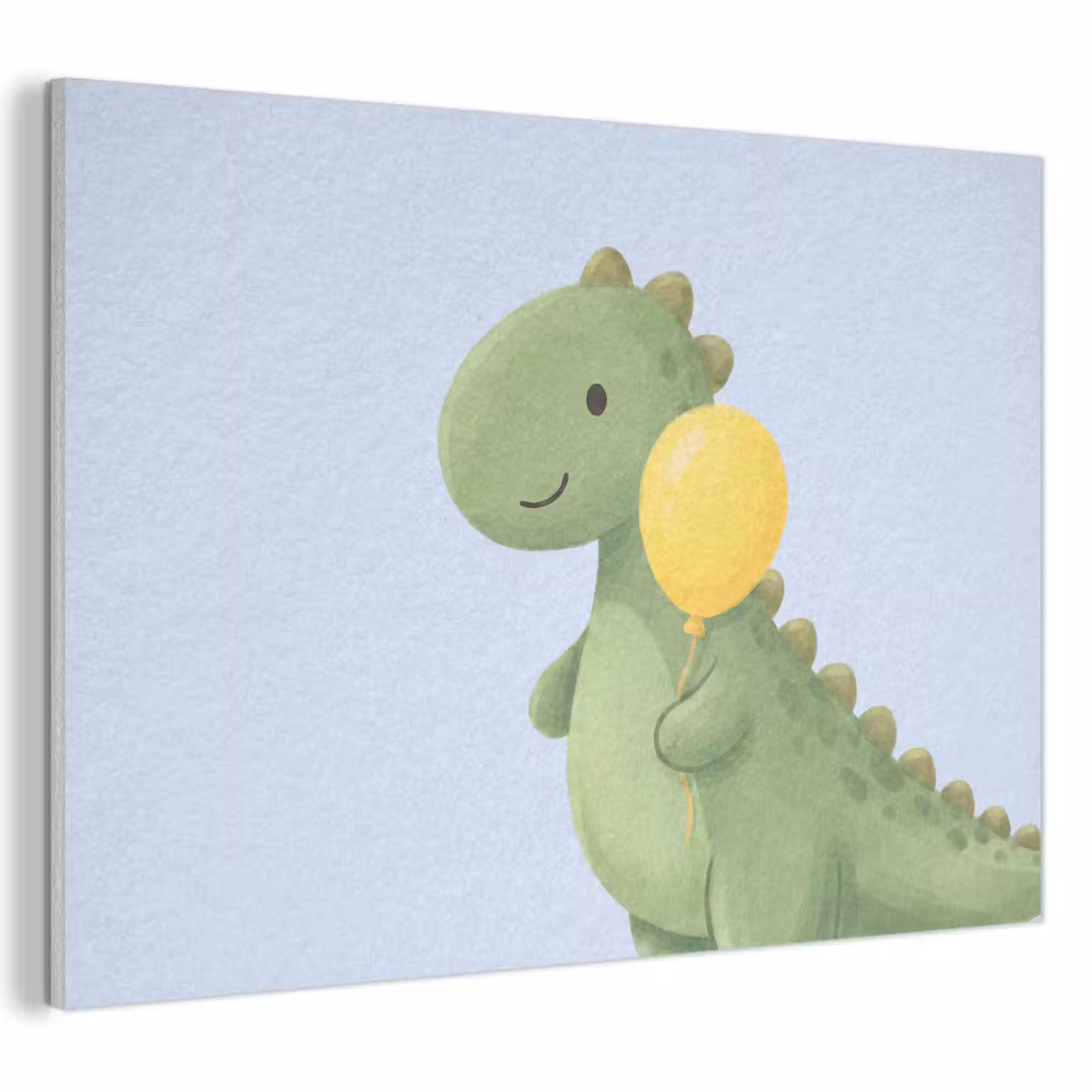 Acoustic Panel - Dinosaur - Balloon - Children's Room - Illustration - Green — 1