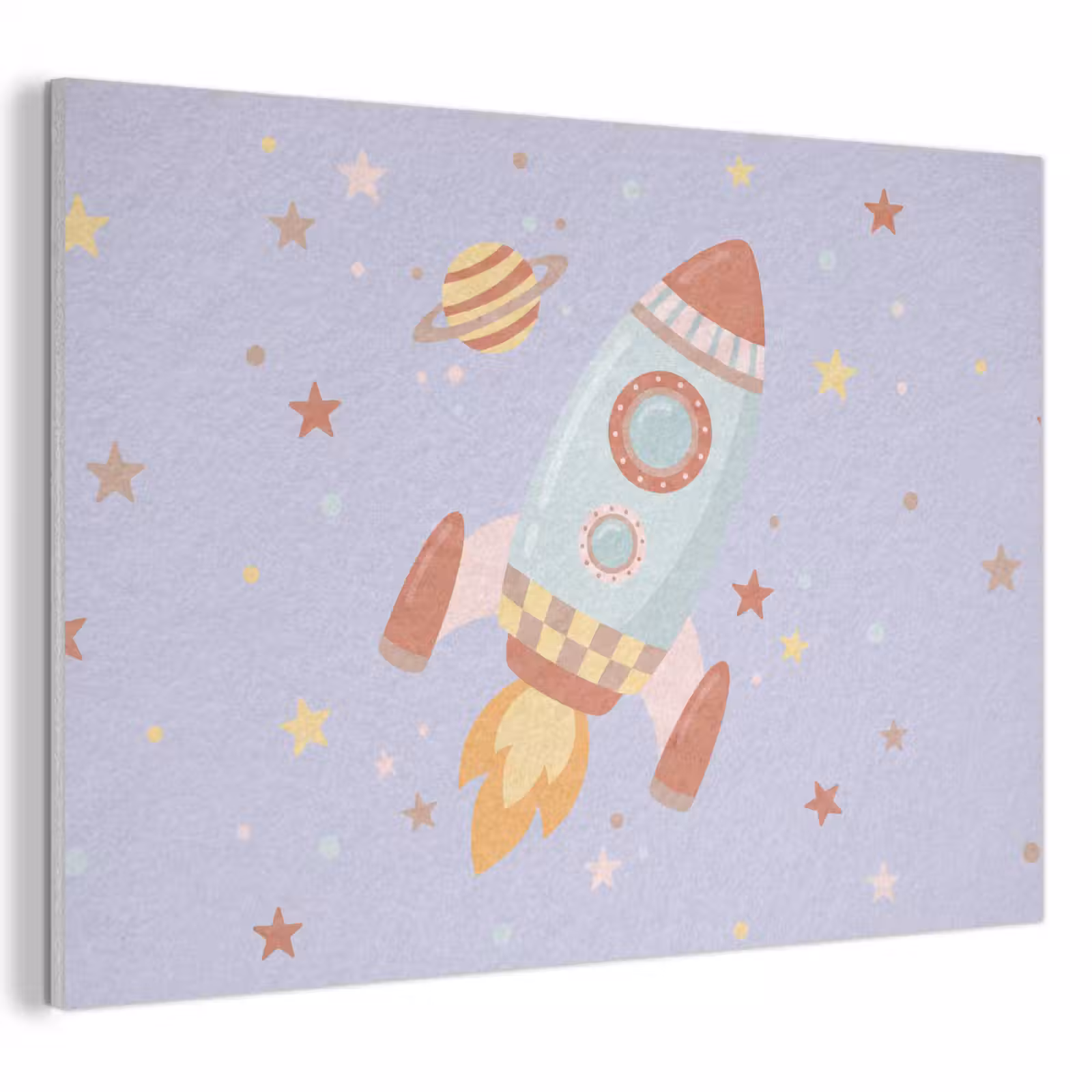 Acoustic Panel - Rocket - Space - Planet - Illustration — 1