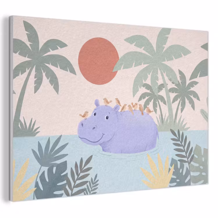 Acoustic Panel - Animals - Bird - Water - Nature - Illustration — 1