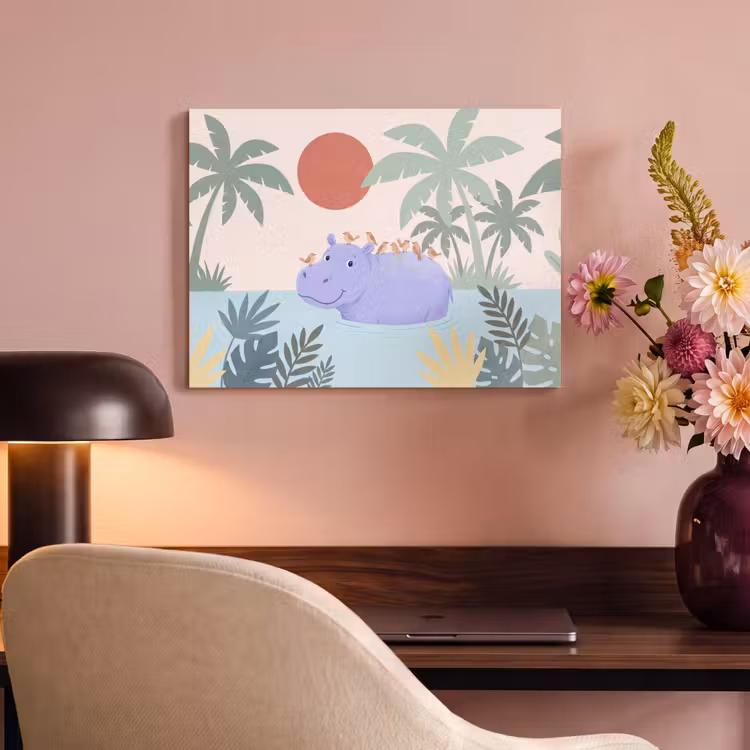Acoustic Panel - Animals - Bird - Water - Nature - Illustration — 4