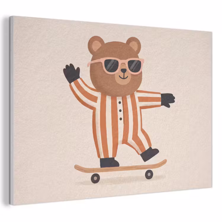 Acoustic Panel - Animals - Skateboard - Game - Cartoon - Pink — 1