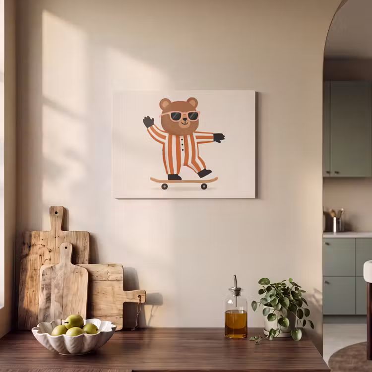 Acoustic Panel - Animals - Skateboard - Game - Cartoon - Pink — 3