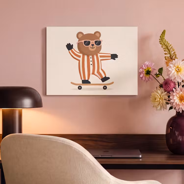 Acoustic Panel - Animals - Skateboard - Game - Cartoon - Pink — 4