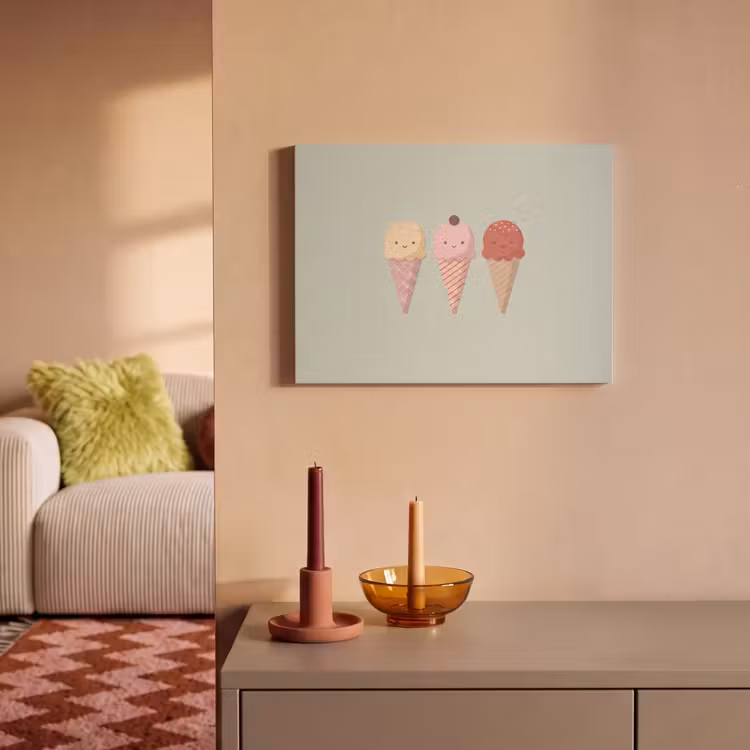 Acoustic Panel - Ice Cream - Cones - Food - Illustration - Cheerful — 2