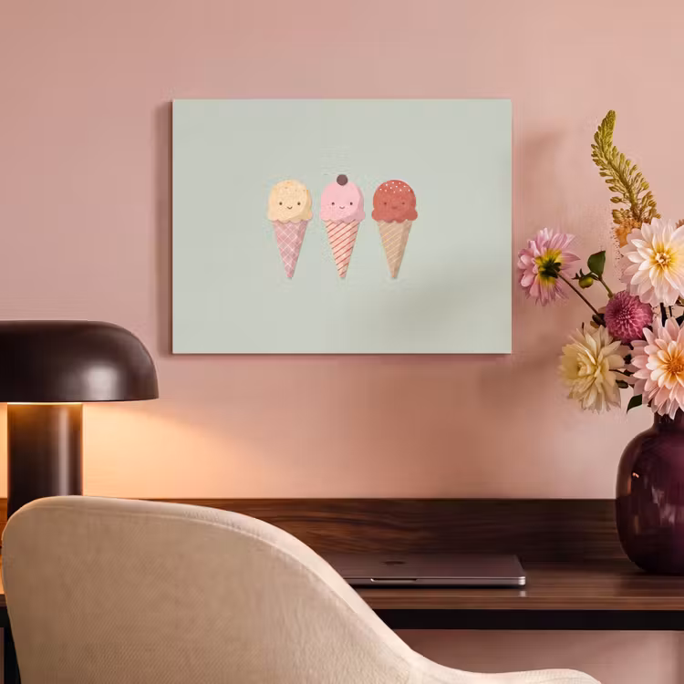 Acoustic Panel - Ice Cream - Cones - Food - Illustration - Cheerful — 4