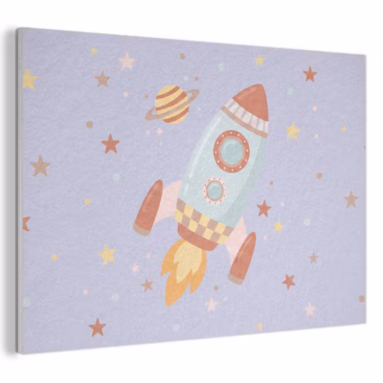 Acoustic Panel - Rocket - Space - Planet - Illustration — 1