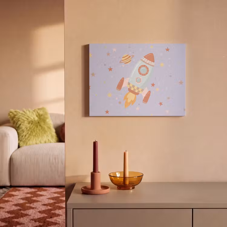 Acoustic Panel - Rocket - Space - Planet - Illustration — 2