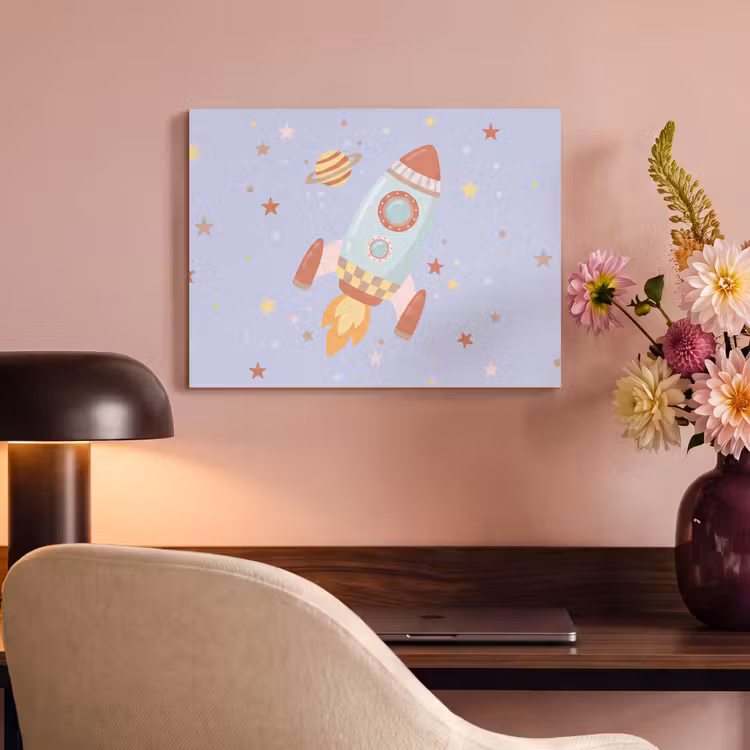 Acoustic Panel - Rocket - Space - Planet - Illustration — 4