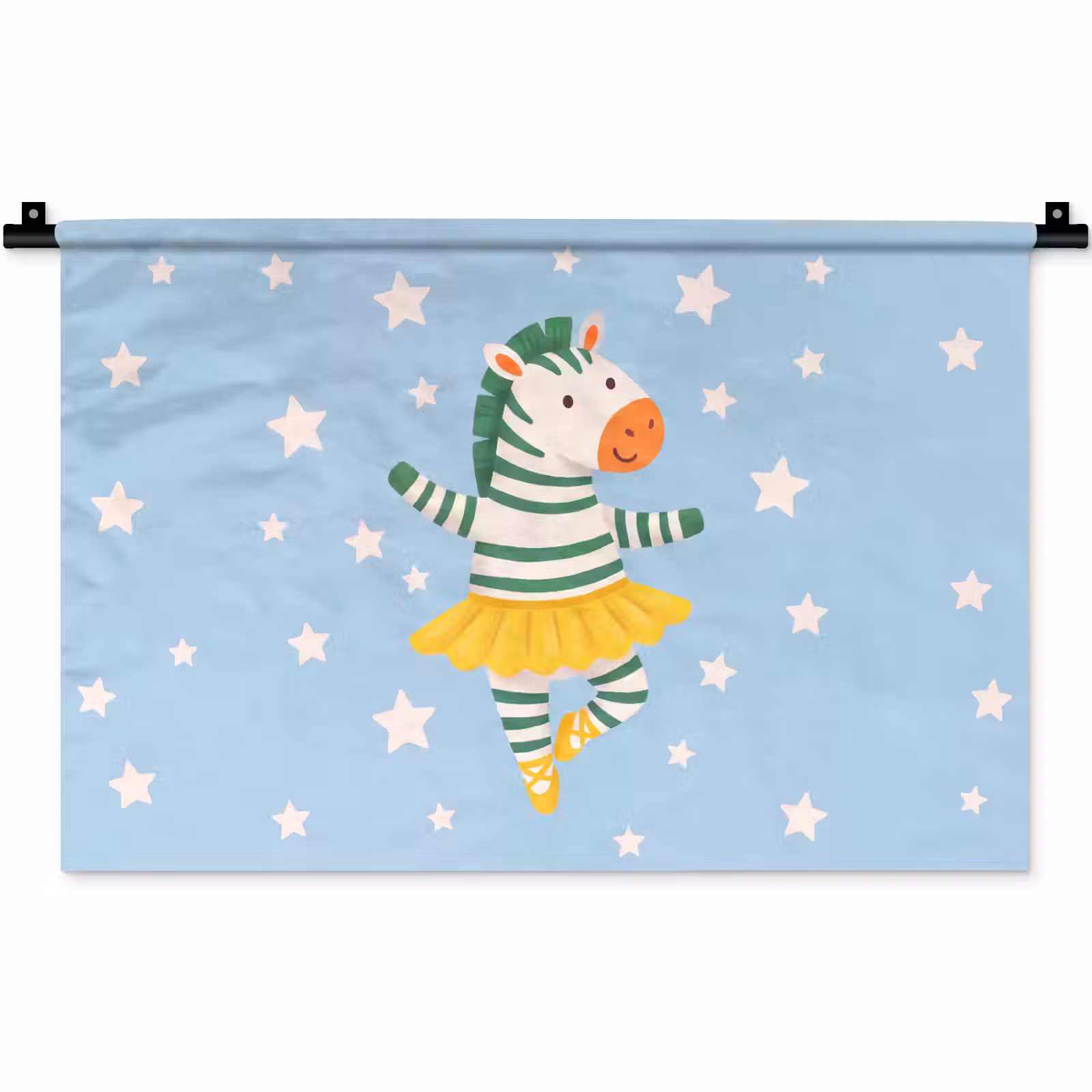 Wall Hanging - Animals - Dance - Illustration - Children's Room - Stars — 1