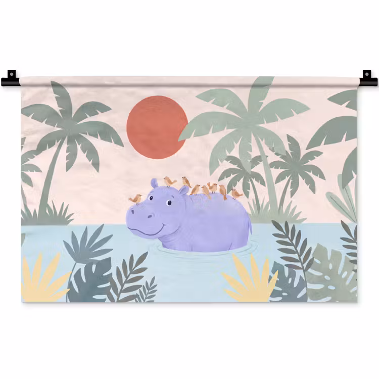 Wall Hanging - Animals - Bird - Water - Nature - Illustration — 1