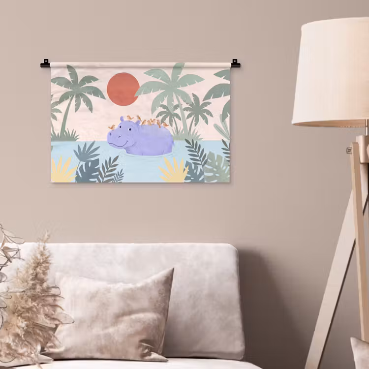Wall Hanging - Animals - Bird - Water - Nature - Illustration — 2