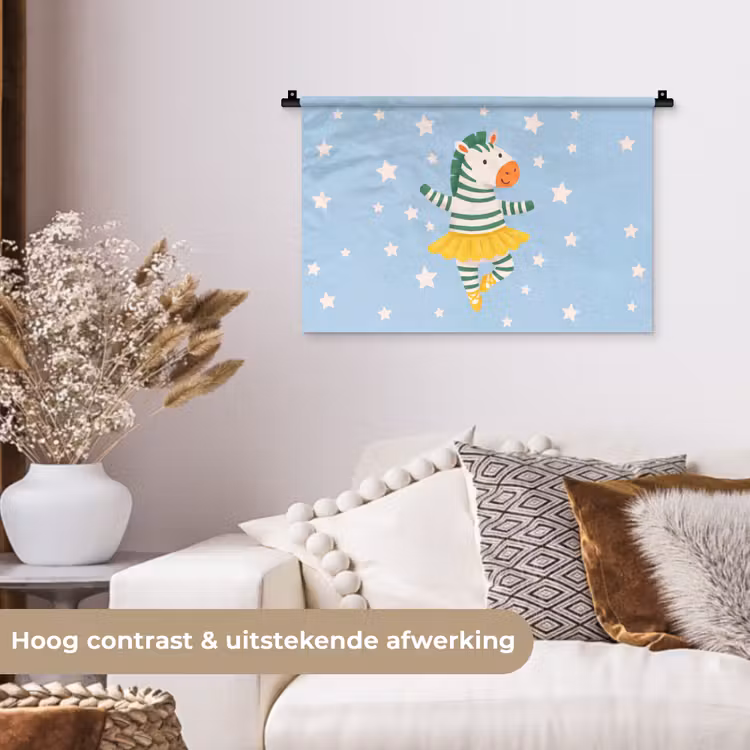 Wall Hanging - Animals - Dance - Illustration - Children's Room - Stars — 4