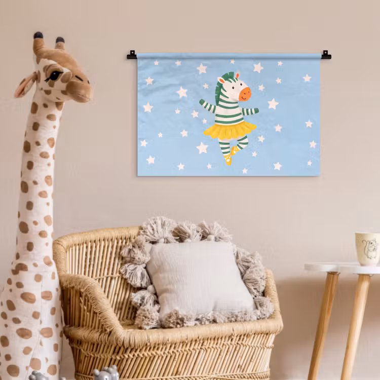 Wall Hanging - Animals - Dance - Illustration - Children's Room - Stars — 5